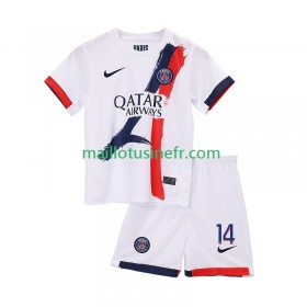 Maillot de Foot Paris Saint-Germain Desire Doue 14 Extérieur 2025-26 - Enfant